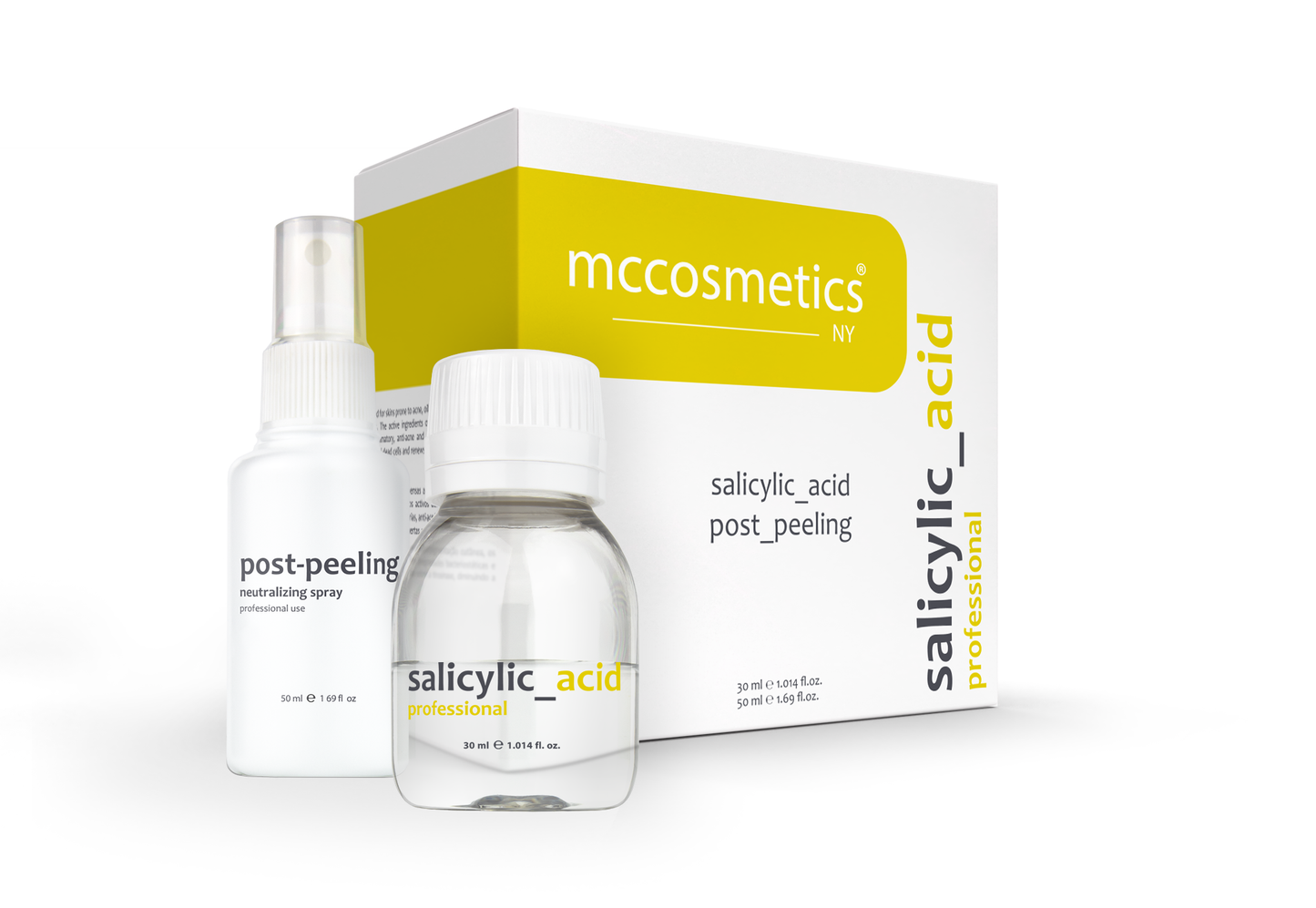 MCCosmetics NY | Salicylic Acid Pack (with Post Peeling Neutralizing Spray) | 30ml - 50ml