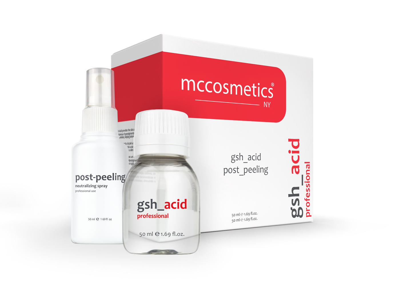 MCCosmetics NY | GSH Acid Pack (with Post Peeling Neutralizing Spray) | 30ml - 50ml